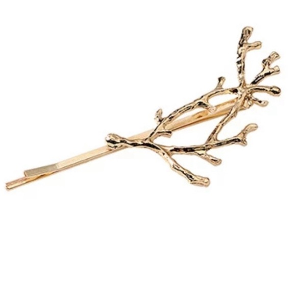 NEW Gold Hair Boho Pin branch Minimalist hairpin main image 5